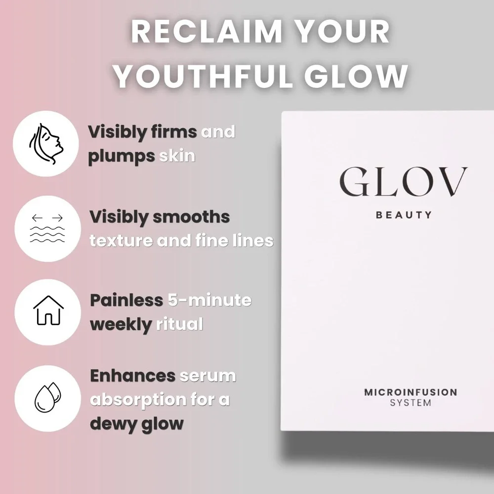 NoBox 4-vial GLOV Beauty Infusion Anti-Aging Solution Serum for Face Lips